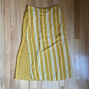 Urban Outfitters Yellow Midi Skirt